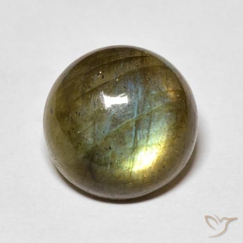 5.30ct Natural Multicolor Labradorite, Round, Translucent