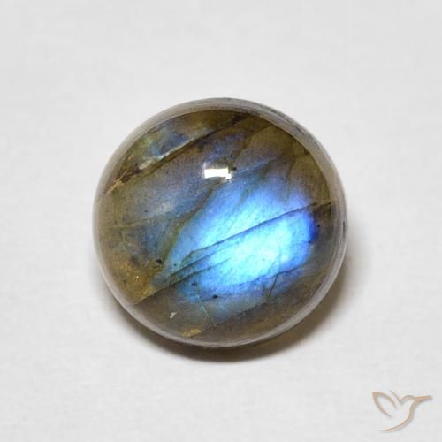 2.24 ct Round Labradorite, 8.2 mm From Madagascar, Photo A