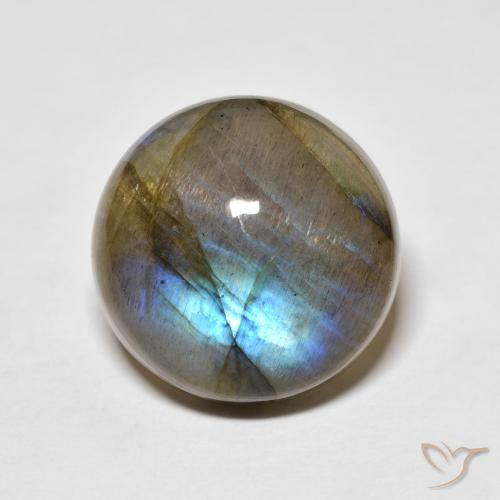 14.37ct Natural Multicolor Labradorite, Round, Translucent