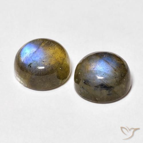 Labradorite Gemstones in 10 mm (calibrated) Size for Sale, Labradorite Stones in Multicolor Color