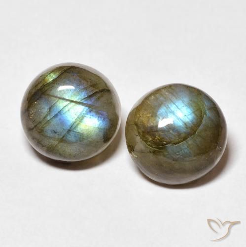 7.17 ct Round Labradorite, 9.2 mm From Madagascar, Photo A