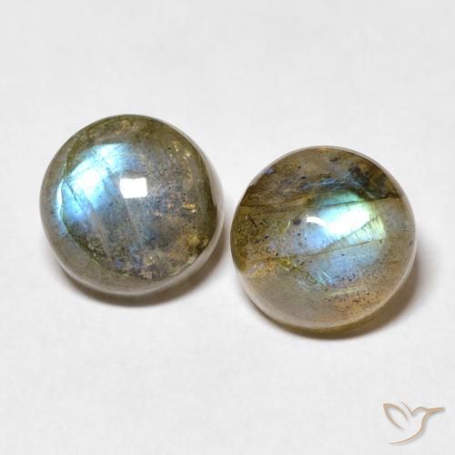 5.18 ct Round Labradorite, 8.1 mm From Madagascar, Photo A