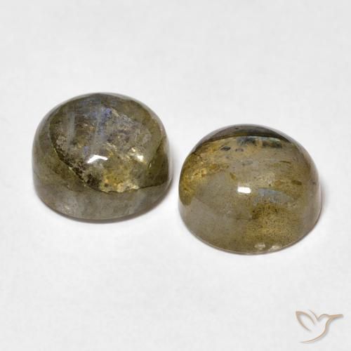Labradorite Gemstones in 8 mm (calibrated) Size for Sale, Labradorite Stones in Multicolor Color
