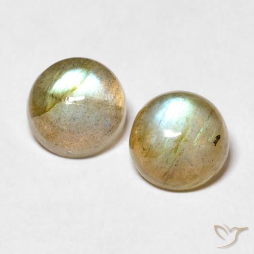 3.14 ct Round Labradorite, 7.2 mm From Madagascar, Photo A