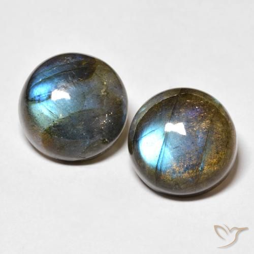 15.28 ct Round Labradorite, 12.3 mm From Madagascar, Photo A