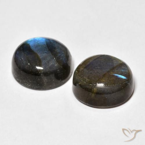 Labradorite Gemstones in 12 mm (calibrated) Size for Sale, Labradorite Stones in Multicolor Color