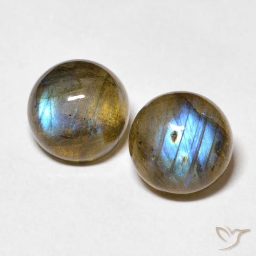 5.06 ct Round Labradorite, 8.2 mm From Madagascar, Photo A
