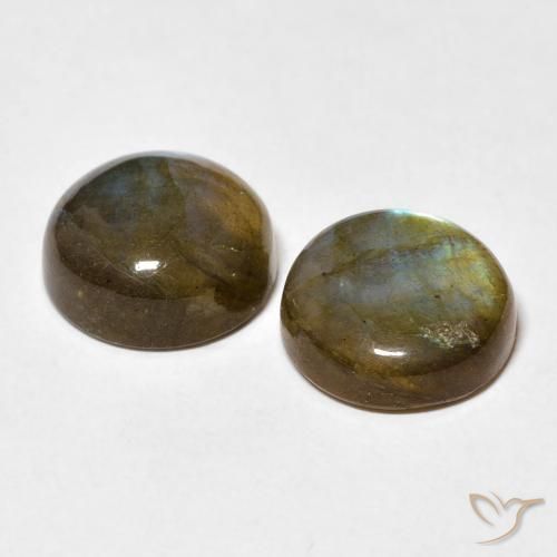 Labradorite Gemstones in 10 mm (calibrated) Size for Sale, Labradorite Stones in Multicolor Color