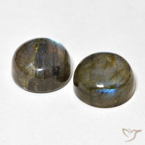 Labradorite Gemstones in 11 mm (calibrated) Size for Sale, Labradorite Stones in Multicolor Color