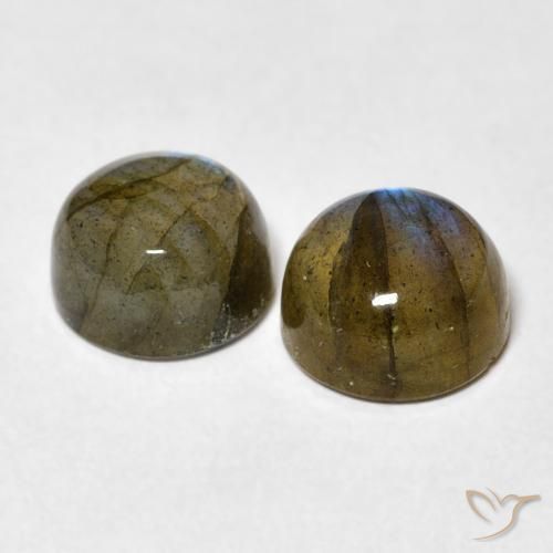 Labradorite Gemstones in 7 mm (calibrated) Size for Sale, Labradorite Stones in Multicolor Color