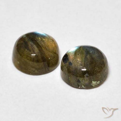Labradorite Gemstones in 6 mm (calibrated) Size for Sale, Labradorite Stones in Multicolor Color