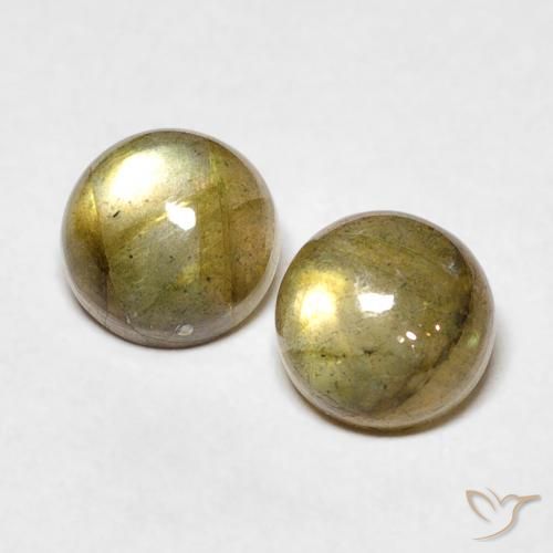 2.12 ct Round Labradorite, 6.1 mm From Madagascar, Photo A