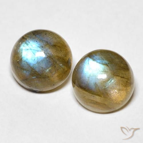 5.32 ct Round Labradorite, 8.2 mm From Madagascar, Photo A