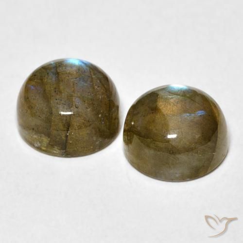 Labradorite Gemstones in 8 mm (calibrated) Size for Sale, Labradorite Stones in Multicolor Color