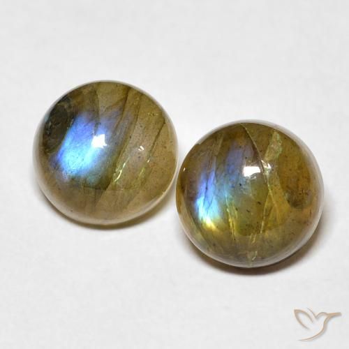 4.98 ct Round Labradorite, 8.2 mm From Madagascar, Photo A