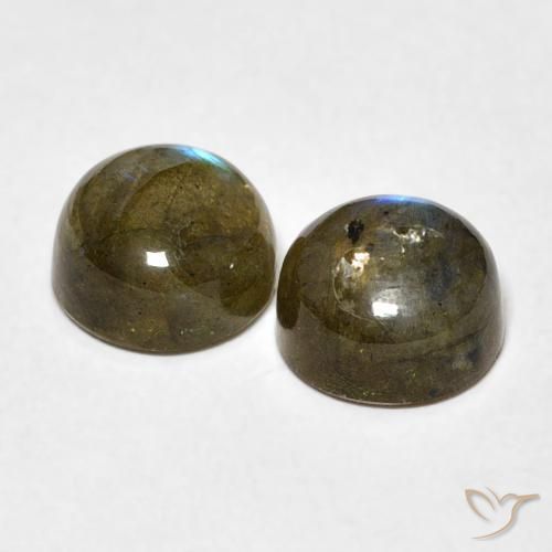 Labradorite Gemstones in 7 mm (calibrated) Size for Sale, Labradorite Stones in Multicolor Color