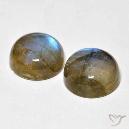 Labradorite Gemstones in 13 mm (calibrated) Size for Sale, Labradorite Stones in Multicolor Color