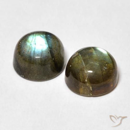 Labradorite Gemstones in 7 mm (calibrated) Size for Sale, Labradorite Stones in Multicolor Color