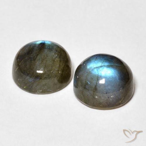 Labradorite Gemstones in 8 mm (calibrated) Size for Sale, Labradorite Stones in Multicolor Color