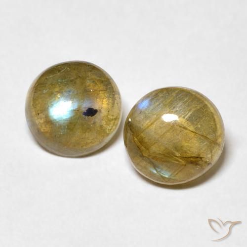 2.92 ct Round Labradorite, 7.3 mm From Madagascar, Photo A