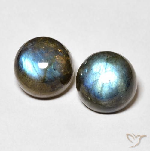 7.12 ct Round Labradorite, 9 mm From Madagascar, Photo A