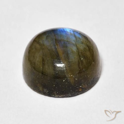 Labradorite Gemstone in 11 mm (calibrated) Size for Sale, Labradorite Stone in Multicolor Color