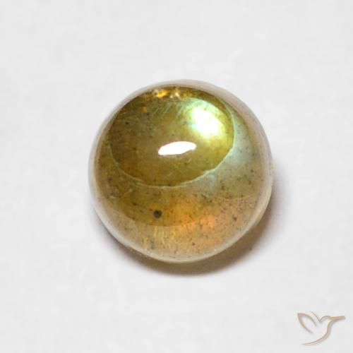 0.67ct Natural Multicolor Labradorite, Round, Translucent