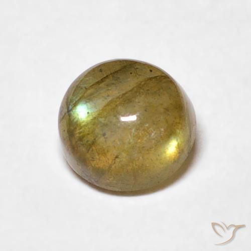 0.63ct Natural Multicolor Labradorite, Round, Translucent