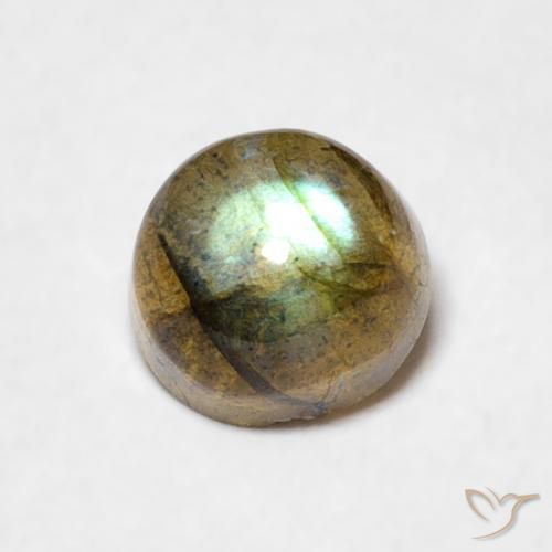 0.76ct Natural Multicolor Labradorite, Round, Translucent