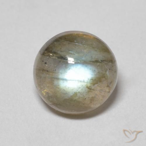 1.46ct Natural Multicolor Labradorite, Round, Translucent