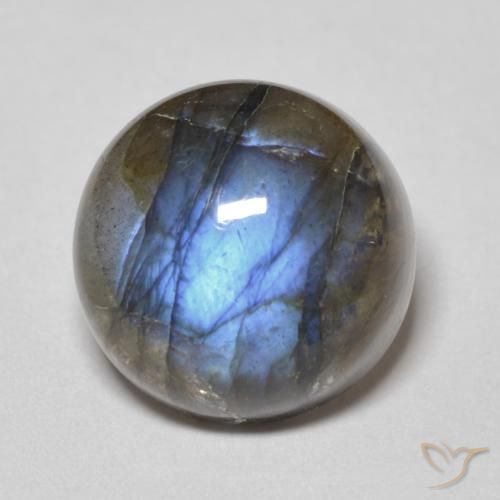 6.25 ct Round Labradorite, 11.1 mm From Madagascar, Photo A
