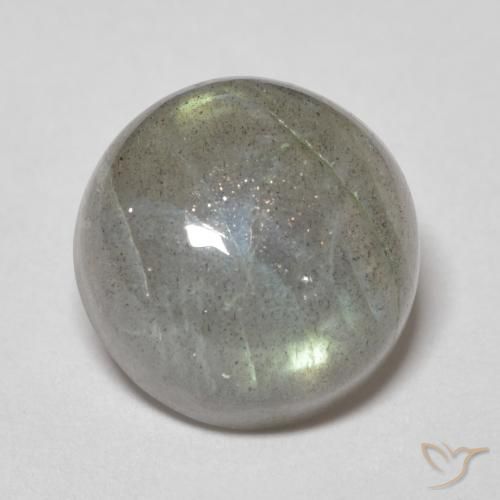 5.57ct Natural Multicolor Labradorite, Round, Translucent