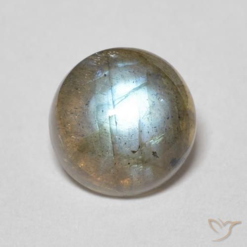 2.16 ct Round Labradorite, 8 mm From Madagascar, Photo A