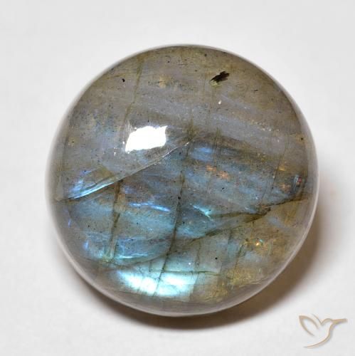 19.73ct Natural Multicolor Labradorite, Round, Translucent