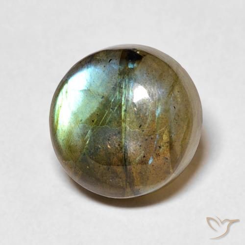 4.42ct Natural Multicolor Labradorite, Round, Translucent