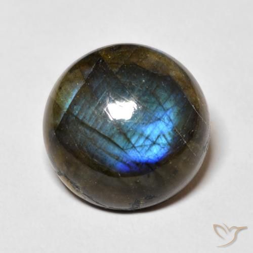15.36 ct Round Labradorite, 16.2 mm From Madagascar, Photo A