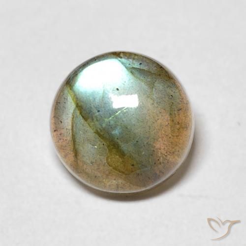 2.05 ct Round Labradorite, 8 mm From Madagascar, Photo A