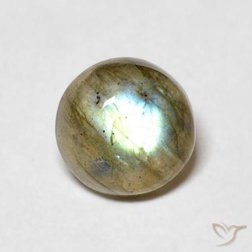 1.13ct Natural Multicolor Labradorite, Round, Translucent