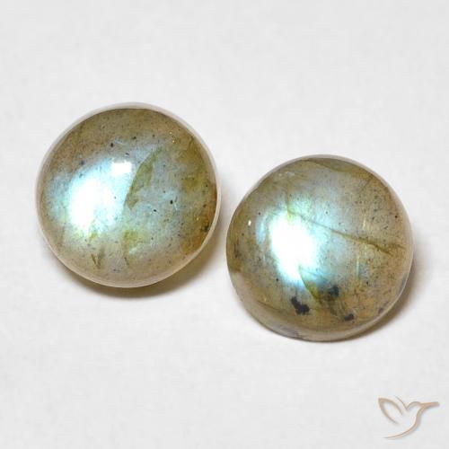 3.42 ct Round Labradorite, 7.2 mm From Madagascar, Photo A
