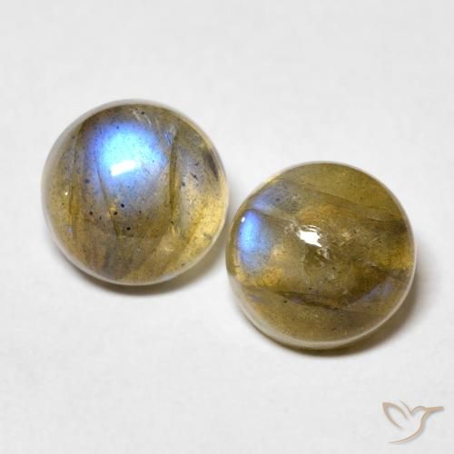 5.11 ct Round Labradorite, 8.2 mm From Madagascar, Photo A
