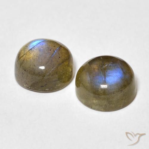 Labradorite Gemstones in 8 mm (calibrated) Size for Sale, Labradorite Stones in Multicolor Color