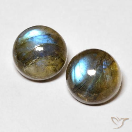 5.23 ct Round Labradorite, 8.2 mm From Madagascar, Photo A