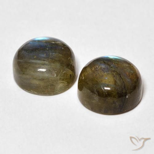 Labradorite Gemstones in 8 mm (calibrated) Size for Sale, Labradorite Stones in Multicolor Color