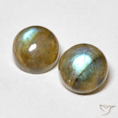 3.55 ct Round Labradorite, 7.2 mm From Madagascar, Photo A