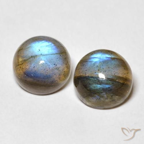 5.47 ct Round Labradorite, 8.3 mm From Madagascar, Photo A