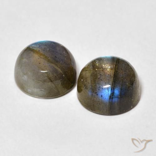 Labradorite Gemstones in 8.5 mm (calibrated) Size for Sale, Labradorite Stones in Multicolor Color