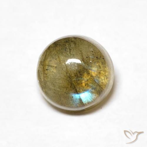 0.71ct Natural Multicolor Labradorite, Round, Translucent