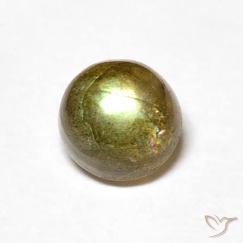 0.57ct Natural Multicolor Labradorite, Round, Translucent