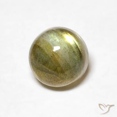0.67ct Natural Multicolor Labradorite, Round, Translucent