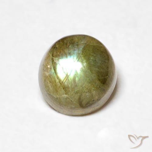 0.60ct Natural Multicolor Labradorite, Round, Translucent